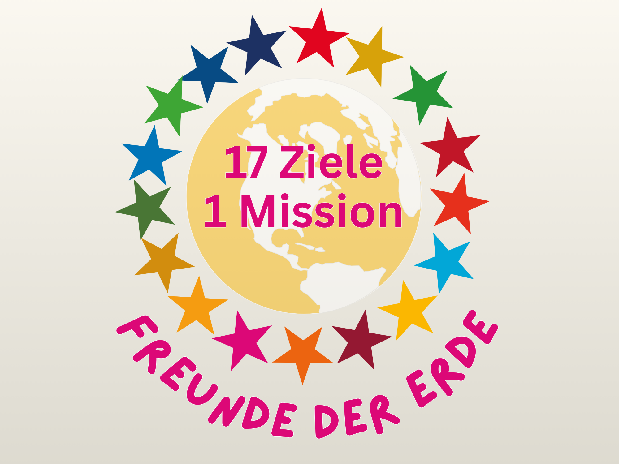 SDG-Projekte, die Nachhaltigkeit erlebbar machen – innovative Initiativen für Unternehmen, Organisationen und Gesellschaft Diverse Menschen unter einem Regenbogen und der Erdkugel mit Zahnrädern in der Mitte und den 17 Nachhaltigkeitszielen SDGs.